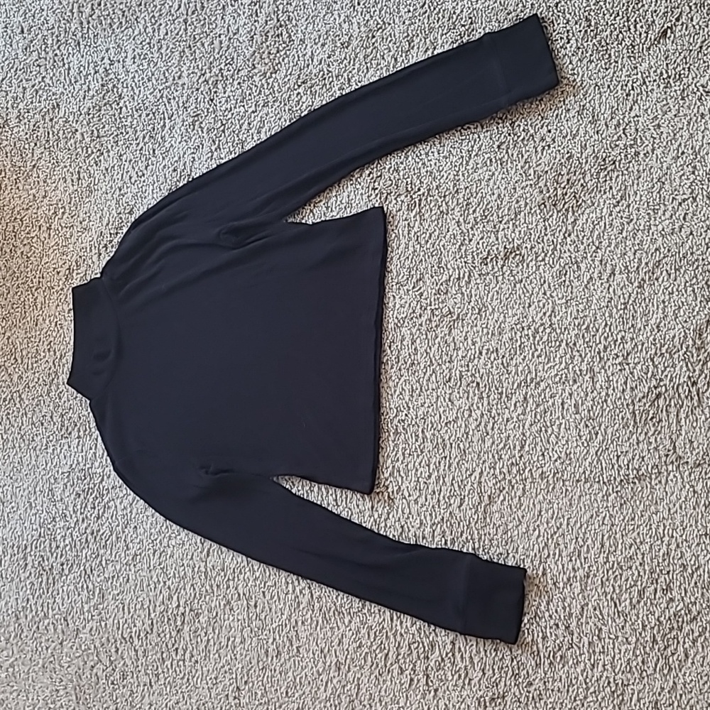 BP Black Ribbed Knit Crop Top